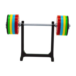 MiniGym – Sztanga z obciążeniami i stojakiem | Mini siłownia