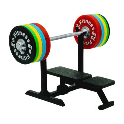MiniGym – Ławeczka ze stojakiem, sztangą i obciążeniami | Mini siłownia